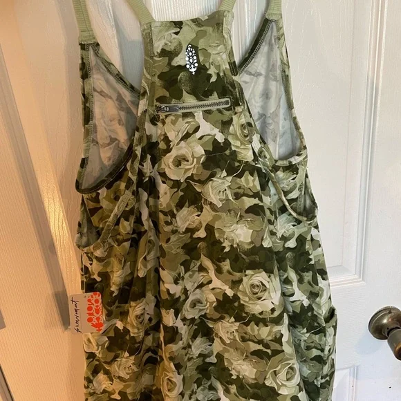 FP Movement by Free People Green and White Floral Hotshot mini dress - Picture 6 of 7